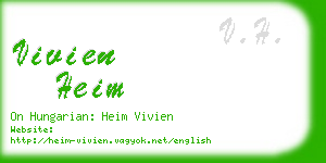 vivien heim business card